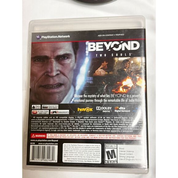 AQT Beyond: Two Souls PS3‎ Interactive Drama Action-Adventure Mature Rating - Picture 3 of 4